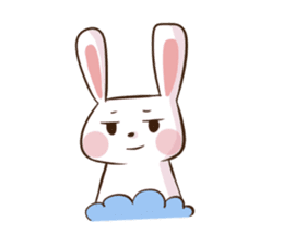 Rabbit with his plastic bag sticker #1952148