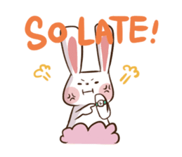 Rabbit with his plastic bag sticker #1952150