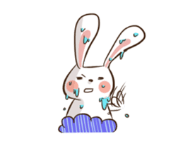 Rabbit with his plastic bag sticker #1952152