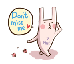 Rabbit with his plastic bag sticker #1952153