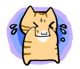 Standing straight Cat sticker #1952511