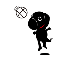Black Lab moo sticker #1952839