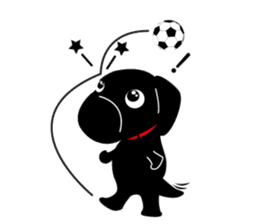 Black Lab moo sticker #1952840