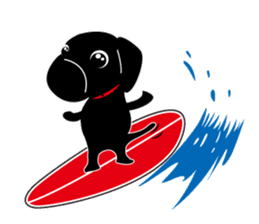 Black Lab moo sticker #1952841