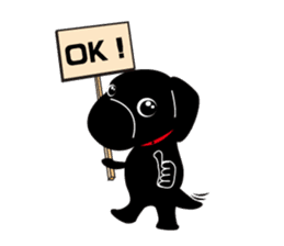 Black Lab moo sticker #1952846