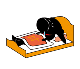 Black Lab moo sticker #1952850