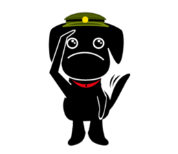 Black Lab moo sticker #1952852