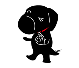 Black Lab moo sticker #1952857