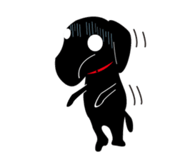 Black Lab moo sticker #1952865