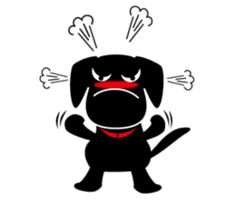 Black Lab moo sticker #1952868