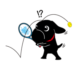 Black Lab moo sticker #1952875