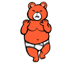 Briefs bear 2 sticker #1953198