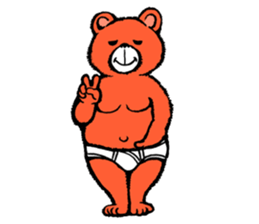 Briefs bear 2 sticker #1953199