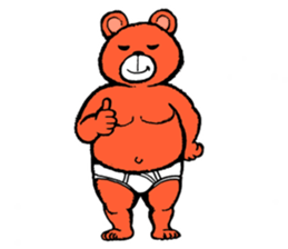 Briefs bear 2 sticker #1953200