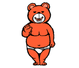 Briefs bear 2 sticker #1953201