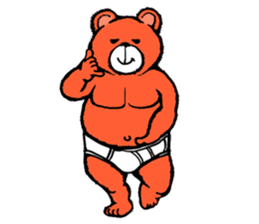 Briefs bear 2 sticker #1953202