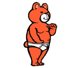 Briefs bear 2 sticker #1953203