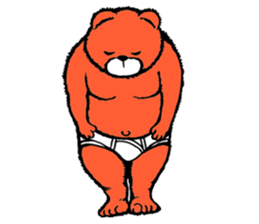 Briefs bear 2 sticker #1953204