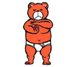 Briefs bear 2 sticker #1953205