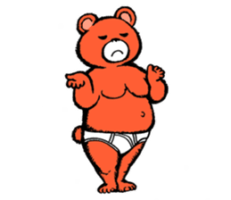 Briefs bear 2 sticker #1953207