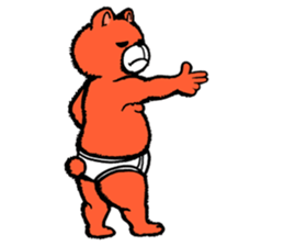 Briefs bear 2 sticker #1953210