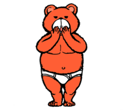 Briefs bear 2 sticker #1953211
