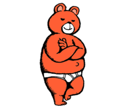 Briefs bear 2 sticker #1953212