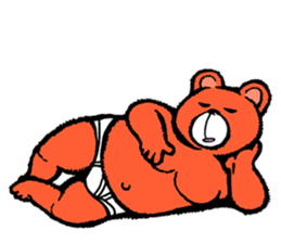 Briefs bear 2 sticker #1953222