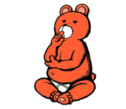 Briefs bear 2 sticker #1953223