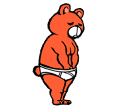 Briefs bear 2 sticker #1953226