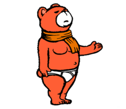Briefs bear 2 sticker #1953227