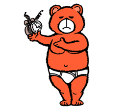 Briefs bear 2 sticker #1953231