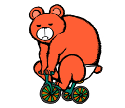 Briefs bear 2 sticker #1953232