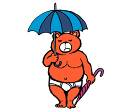 Briefs bear 2 sticker #1953233