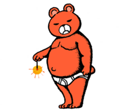 Briefs bear 2 sticker #1953234