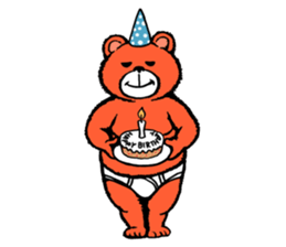 Briefs bear 2 sticker #1953235