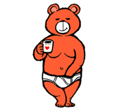 Briefs bear 2 sticker #1953236