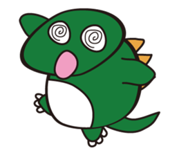 Dinosaur stamp sticker #1953537