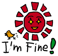 Sun, clouds, moon and rain sticker #1953759