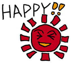 Sun, clouds, moon and rain sticker #1953761