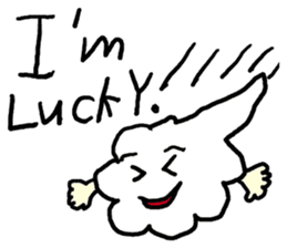 Sun, clouds, moon and rain sticker #1953763