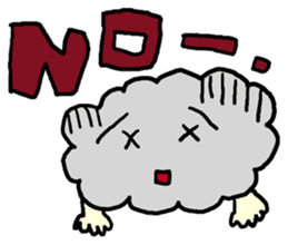 Sun, clouds, moon and rain sticker #1953770