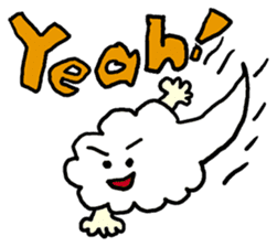 Sun, clouds, moon and rain sticker #1953771