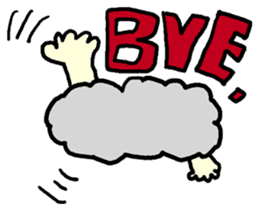 Sun, clouds, moon and rain sticker #1953789