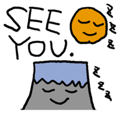 Sun, clouds, moon and rain sticker #1953793