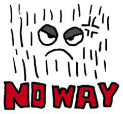 Sun, clouds, moon and rain sticker #1953795