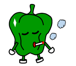 Green pepper daddy sticker #1953963