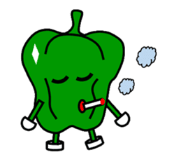 Green pepper daddy sticker #1953963