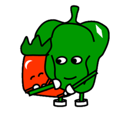 Green pepper daddy sticker #1953987