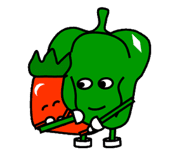 Green pepper daddy sticker #1953987